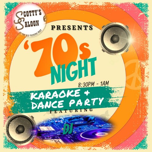 70's Night Dance Party at Scotty's
