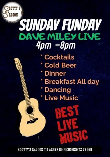 Dave Miley Sunday Funday at Scotty's