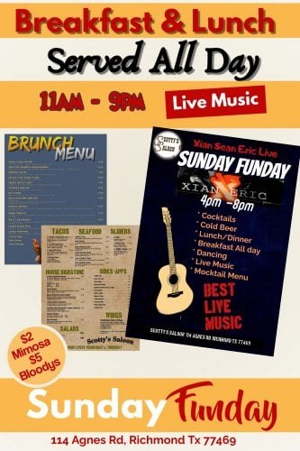 Sunday Funday & Live Music at Scott's