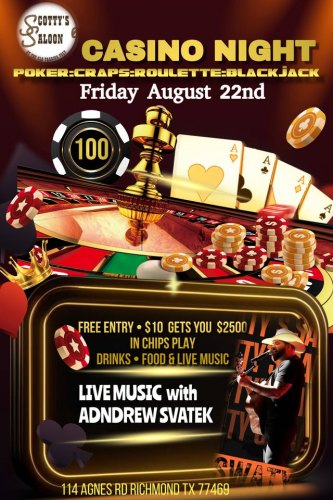Casino Night with Live Music at Scotty's
