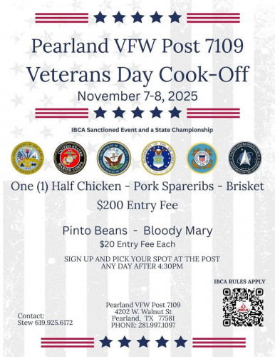 Pearland VFW - Veterans Day Cook-Off