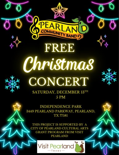 Pearland Community Band Free Christmas Concert