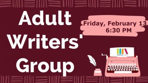 Adult Writers' Group at Pearland Library