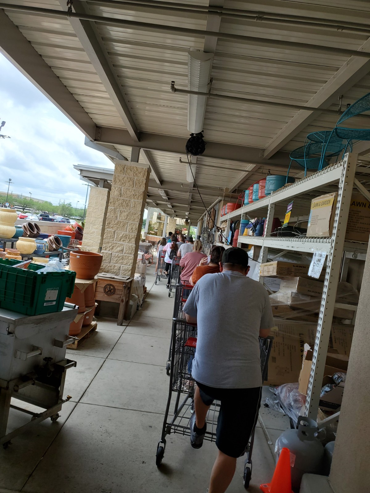 HEB ON Pearland Parkway. 10 minute wait to get in but they had