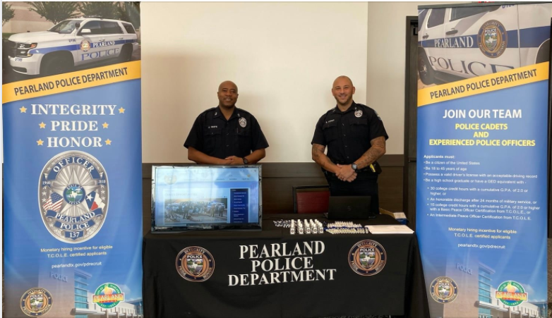 Pearland Police recruiting and are at TSU today!