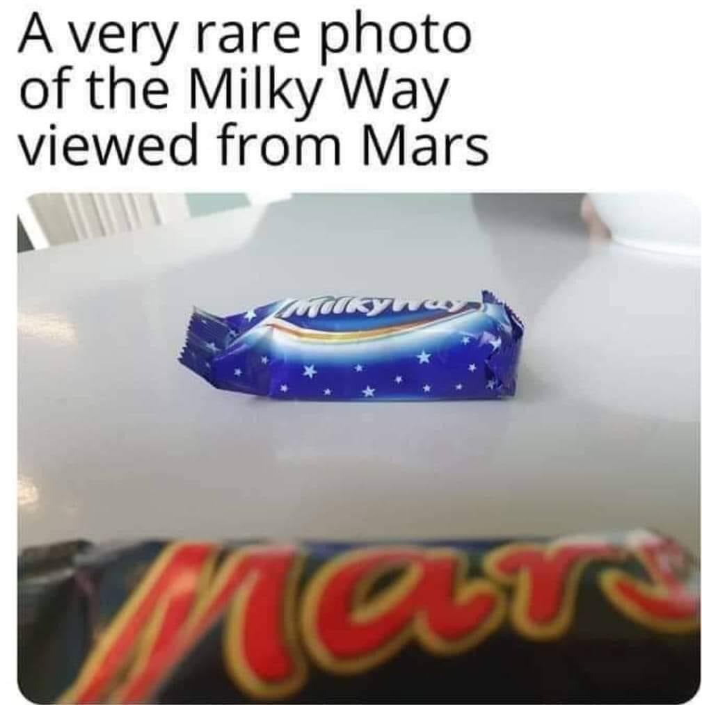 Astonishing photo of the Milky Way from Mars!