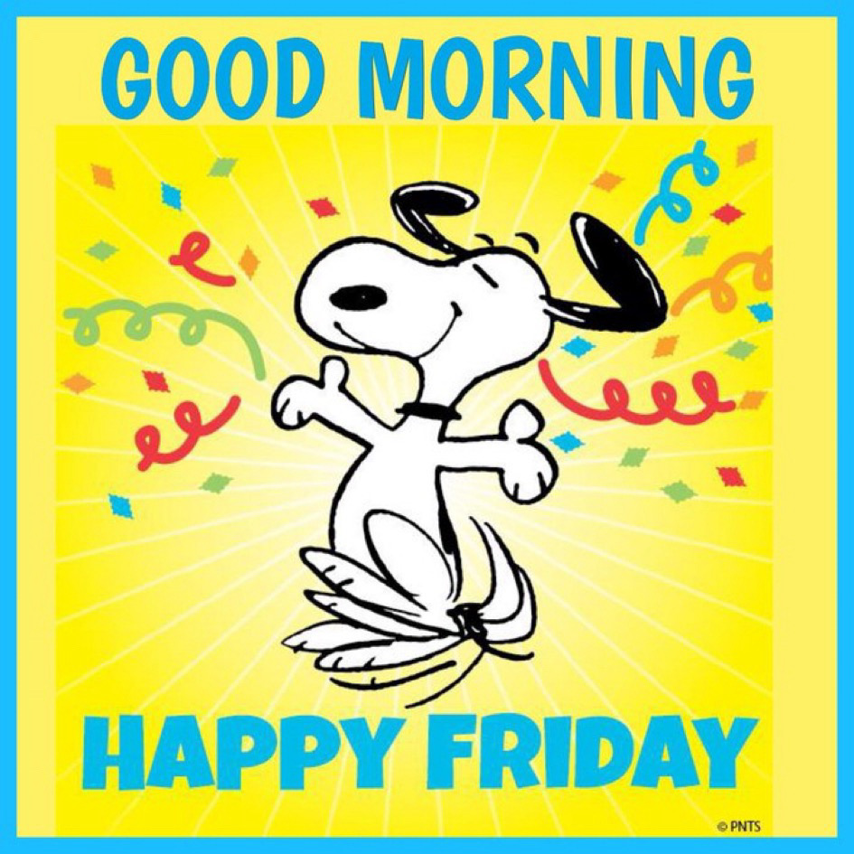 Good morning everyone and happy Friday. It's not that happy for, image size:945x945