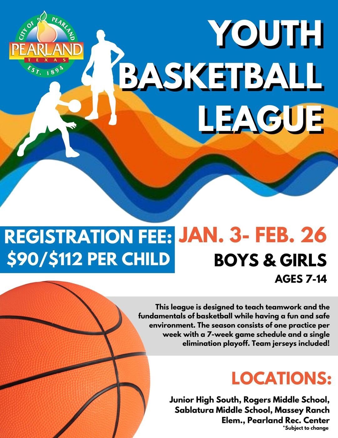 Pearland Parks Youth Basketball League