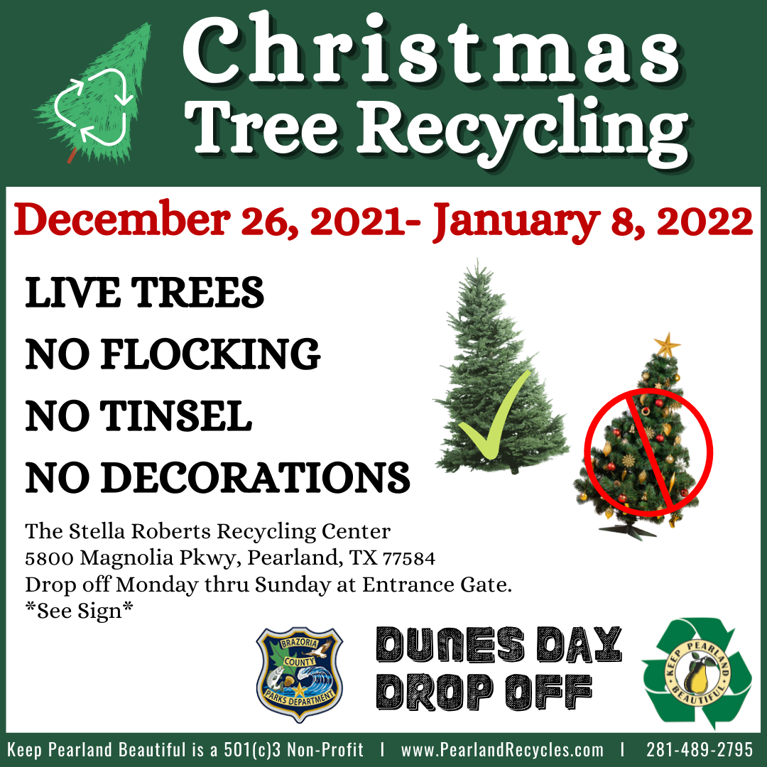 Christmas Tree Recycling in Brazoria County