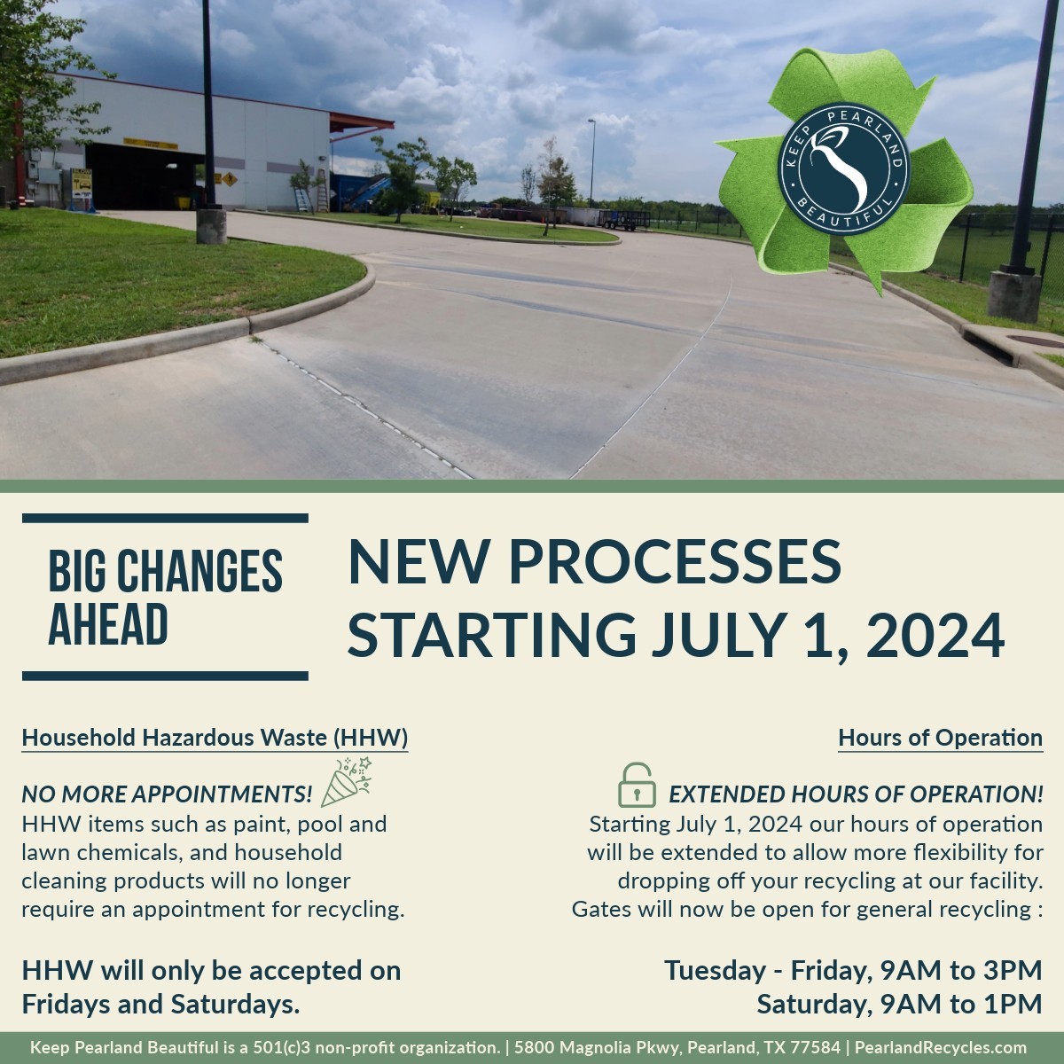 Big Changes Coming to Stella Roberts Recycling Center Starting J