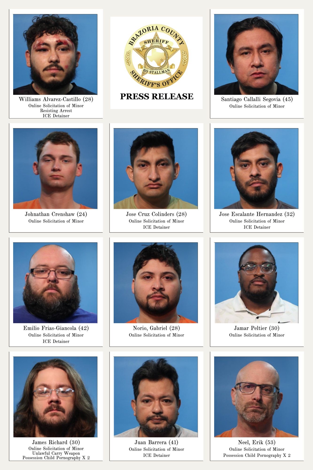 Pearland Police Assist in Multi-Agency Online Predator Bust